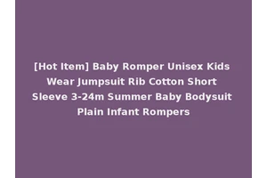 [Hot Item] Baby Romper Unisex Kids Wear Jumpsuit Rib Cotton Short Sleeve 3-24m Summer Baby Bodysuit Plain Infant Rompers
