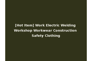 [Hot Item] Work Electric Welding Workshop Workwear Construction Safety Clothing