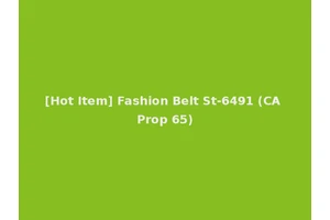 [Hot Item] Fashion Belt St-6491 (CA Prop 65)
