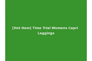 [Hot Item] Time Trial Womens Capri Leggings