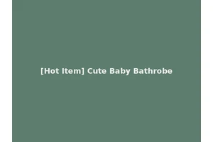 [Hot Item] Cute Baby Bathrobe