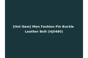 [Hot Item] Men Fashion Pin Buckle Leather Belt (HJ0480)
