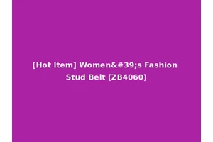 [Hot Item] Women's Fashion Stud Belt (ZB4060)