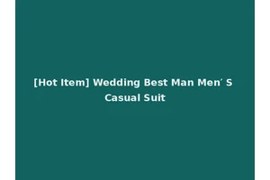 [Hot Item] Wedding Best Man Men′ S Casual Suit