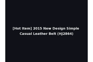 [Hot Item] 2015 New Design Simple Casual Leather Belt (HJ2864)