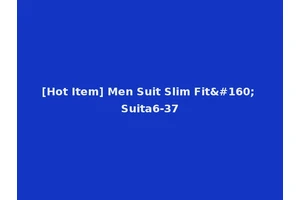 [Hot Item] Men Suit Slim Fit  Suita6-37
