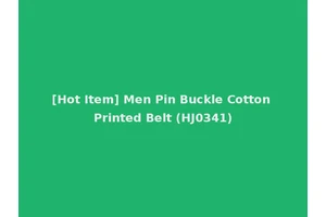 [Hot Item] Men Pin Buckle Cotton Printed Belt (HJ0341)