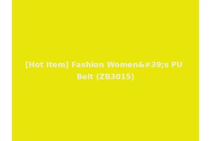 [Hot Item] Fashion Women's PU Belt (ZB3015)