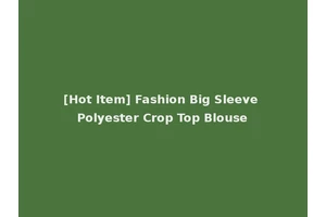 [Hot Item] Fashion Big Sleeve Polyester Crop Top Blouse