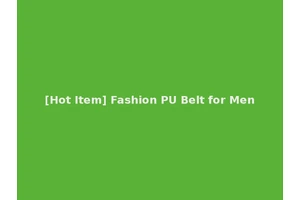 [Hot Item] Fashion PU Belt for Men