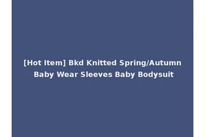 [Hot Item] Bkd Knitted Spring/Autumn Baby Wear Sleeves Baby Bodysuit