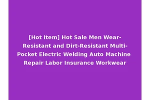 [Hot Item] Hot Sale Men Wear-Resistant and Dirt-Resistant Multi-Pocket Electric Welding Auto Machine Repair Labor Insurance Workwear