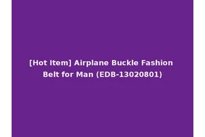 [Hot Item] Airplane Buckle Fashion Belt for Man (EDB-13020801)