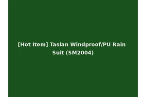 [Hot Item] Taslan Windproof/PU Rain Suit (SM2004)