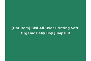 [Hot Item] Bkd All-Over Printing Soft Organic Baby Boy Jumpsuit