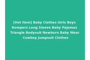 [Hot Item] Baby Clothes Girls Boys Rompers Long Sleeve Baby Pajamas Triangle Bodysuit Newborn Baby Wear Cowboy Jumpsuit Clothes