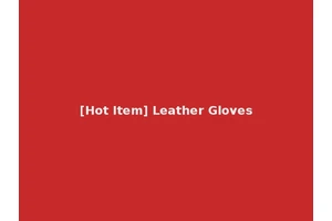 [Hot Item] Leather Gloves