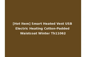 [Hot Item] Smart Heated Vest USB Electric Heating Cotton-Padded Waistcoat Winter Th11062