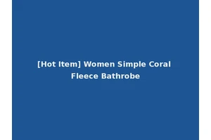 [Hot Item] Women Simple Coral Fleece Bathrobe