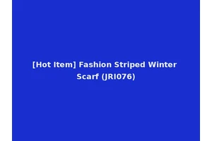 [Hot Item] Fashion Striped Winter Scarf (JRI076)