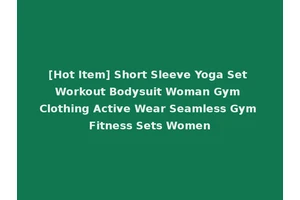 [Hot Item] Short Sleeve Yoga Set Workout Bodysuit Woman Gym Clothing Active Wear Seamless Gym Fitness Sets Women