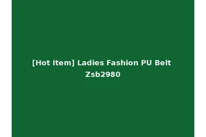 [Hot Item] Ladies Fashion PU Belt Zsb2980