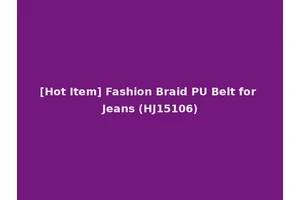 [Hot Item] Fashion Braid PU Belt for Jeans (HJ15106)