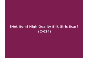 [Hot Item] High Quality Silk Girls Scarf (C-034)