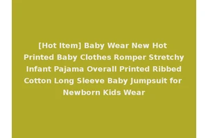 [Hot Item] Baby Wear New Hot Printed Baby Clothes Romper Stretchy Infant Pajama Overall Printed Ribbed Cotton Long Sleeve Baby Jumpsuit for Newborn Kids Wear