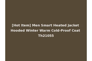 [Hot Item] Men Smart Heated Jacket Hooded Winter Warm Cold-Proof Coat Th21055