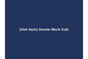 [Hot Item] Denim Work Suit