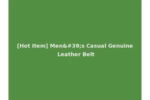 [Hot Item] Men's Casual Genuine Leather Belt