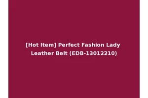 [Hot Item] Perfect Fashion Lady Leather Belt (EDB-13012210)