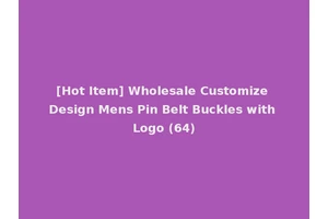 [Hot Item] Wholesale Customize Design Mens Pin Belt Buckles with Logo (64)