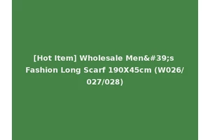 [Hot Item] Wholesale Men's Fashion Long Scarf 190X45cm (W026/027/028)