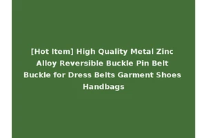[Hot Item] High Quality Metal Zinc Alloy Reversible Buckle Pin Belt Buckle for Dress Belts Garment Shoes Handbags