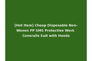 [Hot Item] Cheap Disposable Non-Woven PP SMS Protective Work Coveralls Suit with Hoods