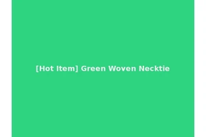 [Hot Item] Green Woven Necktie