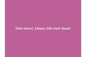 [Hot Item] 19mm Silk Hair Band