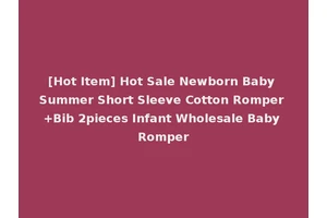 [Hot Item] Hot Sale Newborn Baby Summer Short Sleeve Cotton Romper +Bib 2pieces Infant Wholesale Baby Romper