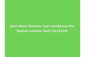 [Hot Item] Women Coat Hardware Pin Buckle Leather Belt (HJ15026)
