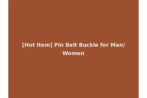 [Hot Item] Pin Belt Buckle for Man/Women