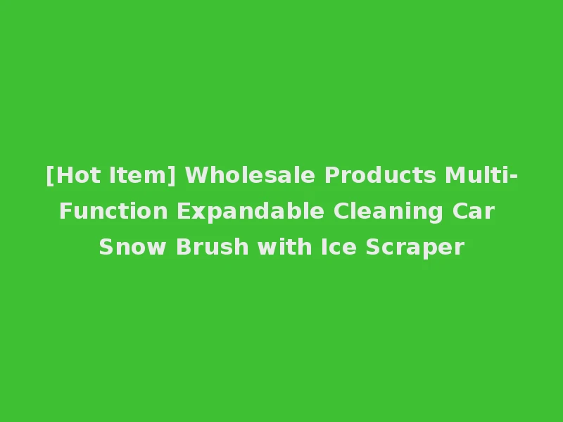 [Hot Item] Wholesale Products Multi-Function Expandable Cleaning Car Snow Brush with Ice Scraper