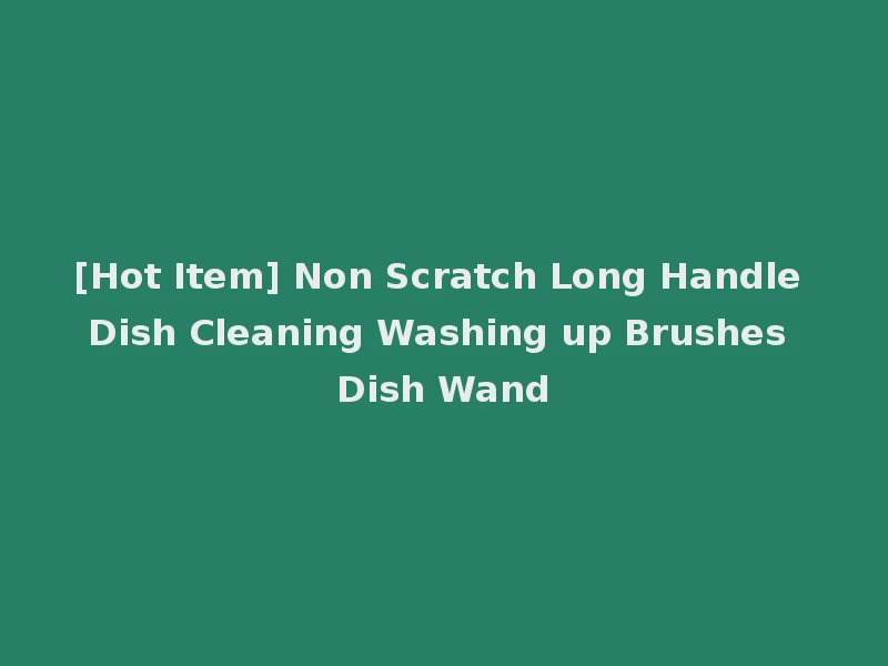 [Hot Item] Non Scratch Long Handle Dish Cleaning Washing up Brushes Dish Wand
