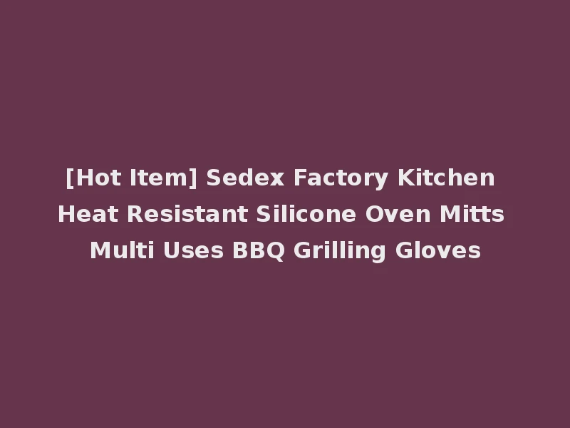 [Hot Item] Sedex Factory Kitchen Heat Resistant Silicone Oven Mitts Multi Uses BBQ Grilling Gloves