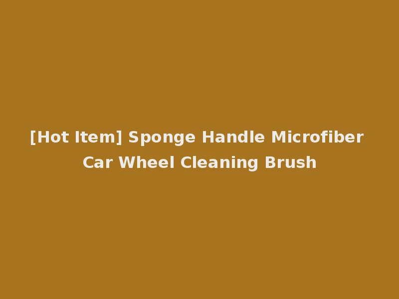 [Hot Item] Sponge Handle Microfiber Car Wheel Cleaning Brush