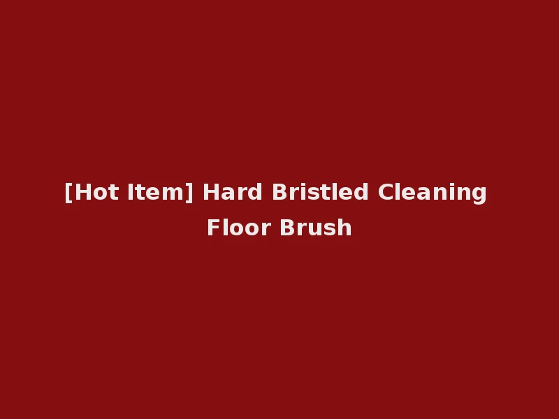 [Hot Item] Hard Bristled Cleaning Floor Brush