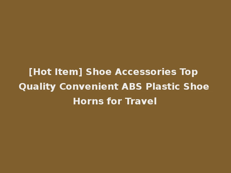 [Hot Item] Shoe Accessories Top Quality Convenient ABS Plastic Shoe Horns for Travel