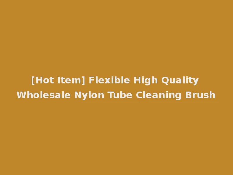 [Hot Item] Flexible High Quality Wholesale Nylon Tube Cleaning Brush