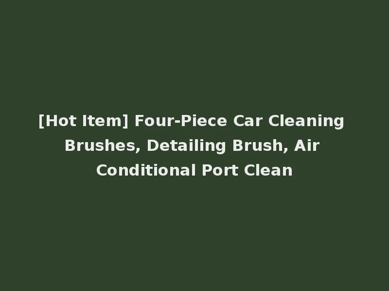 [Hot Item] Four-Piece Car Cleaning Brushes, Detailing Brush, Air Conditional Port Clean
